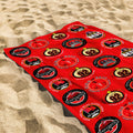 Manchester Red - Football Legends - Microfibre Beach Towel - 150cm x 75cm