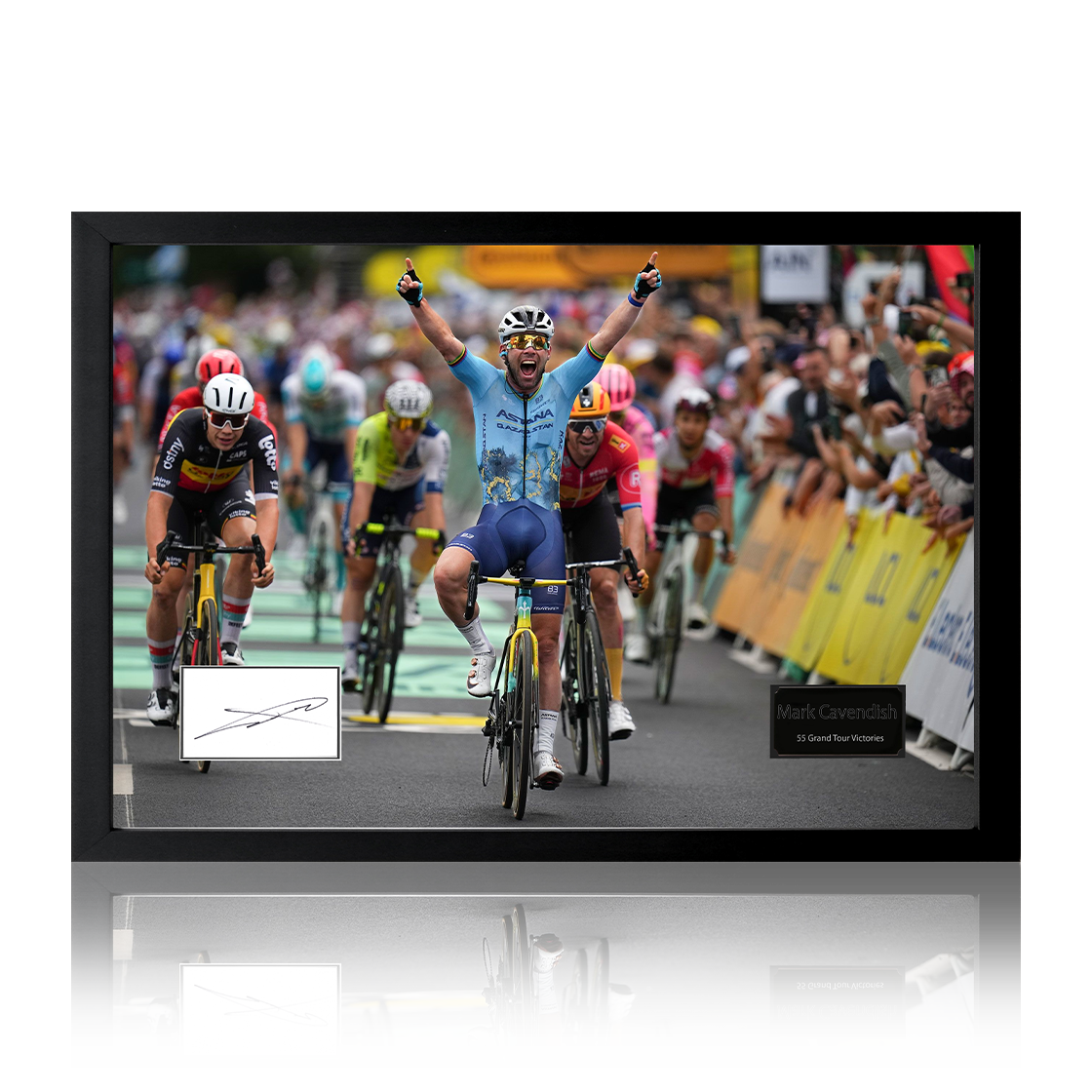 Mark Cavendish Signed Cut Iconic Frame