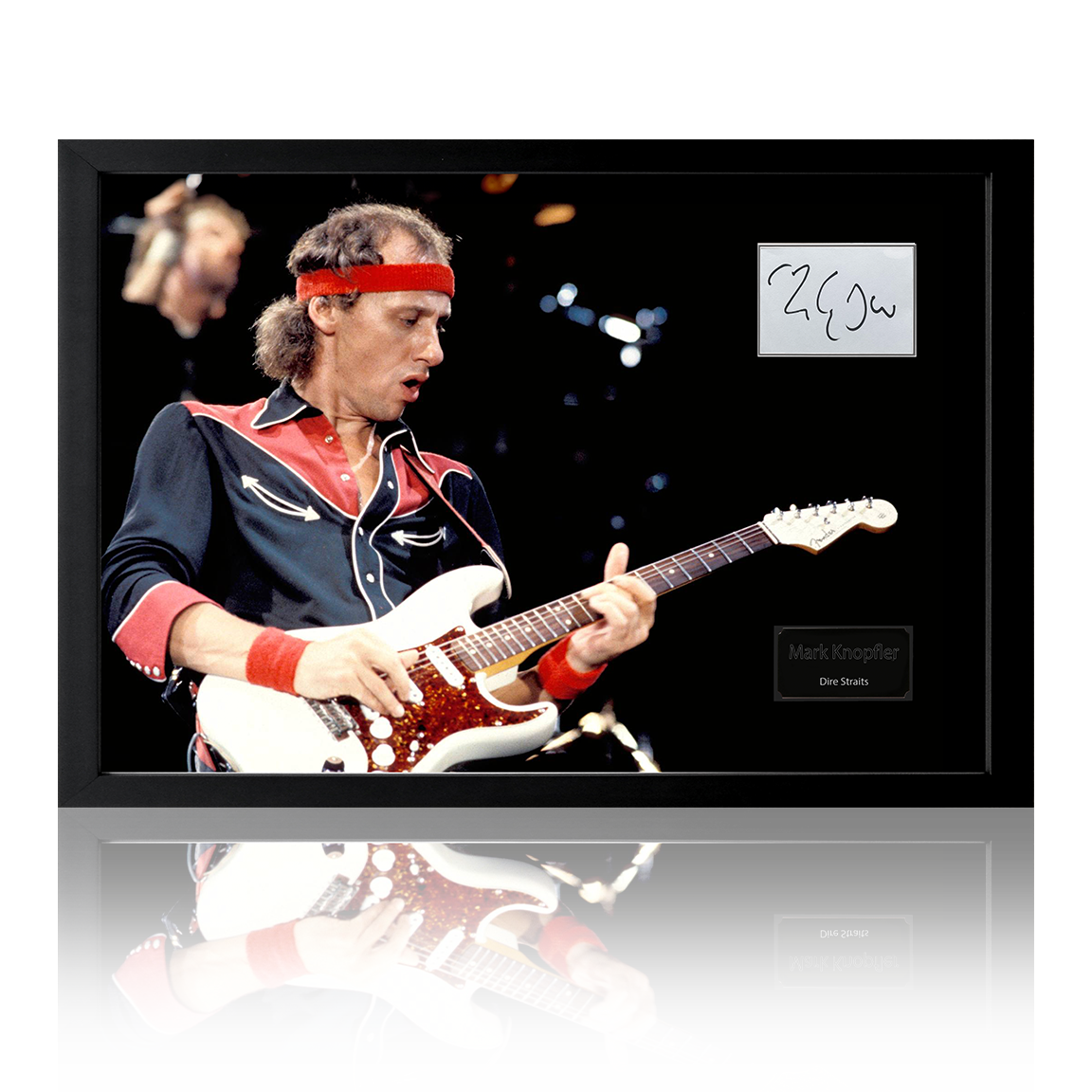 Mark Knopfler (Dire Straits) Signed Framed Display (ACOA)