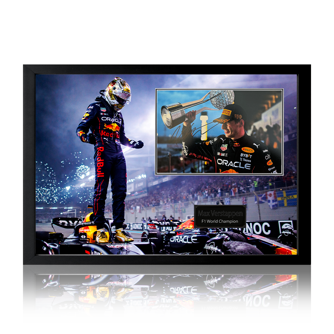 Max Verstappen Signed Image Iconic Frame