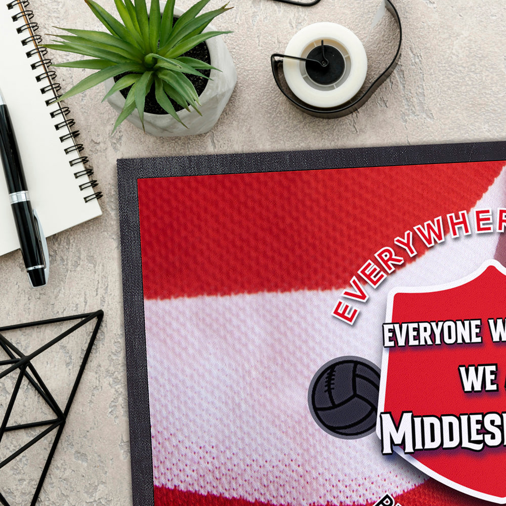 Middlesbrough Everywhere - Football Legends - Door Mat -60cm X 40cm