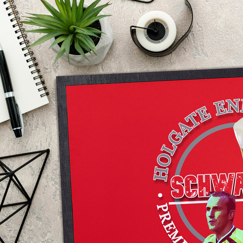 Middlesbrough Schwarzer  - Football Legends - Door Mat -60cm X 40cm