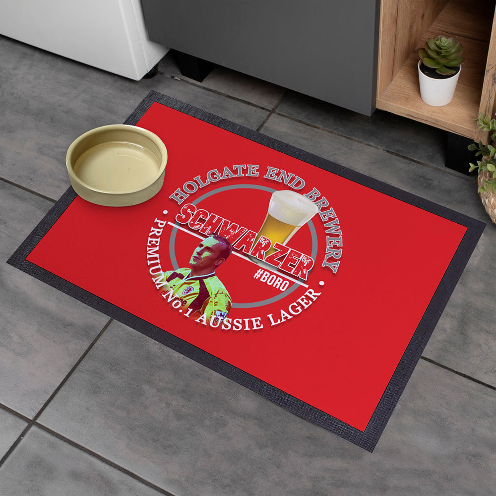 Middlesbrough Schwarzer  - Football Legends - Door Mat -60cm X 40cm
