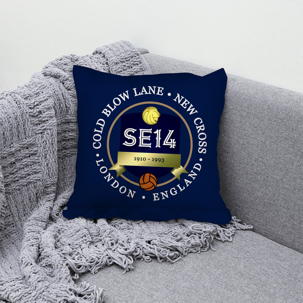 The Lions Cold Blow Lane - Football Legends - Cushion 10"
