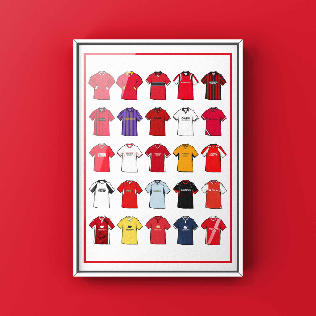 Morecambe Retro Shirts Football Print