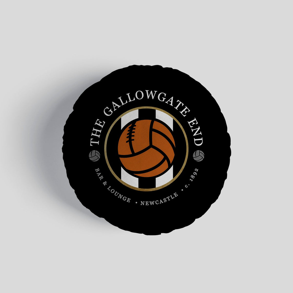 Newcastle Gallowgate - Football Legends - Circle Cushion 14"
