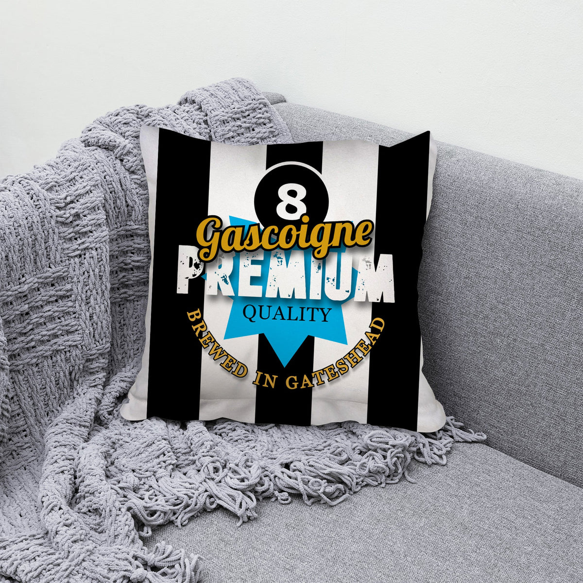 Newcastle Paul Gascoigne - Football Legends - Cushion 10"