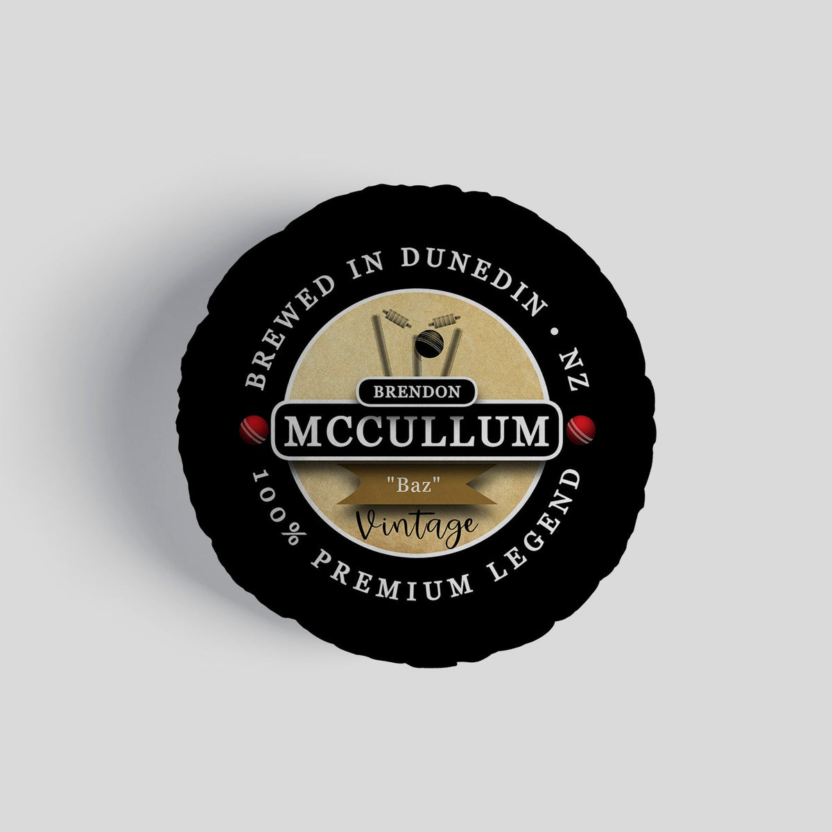 New Zealand McCullum  - Legend Collection - Circle Cushion 14"