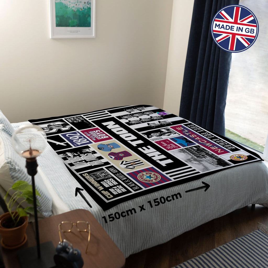Newcastle History - Fleece 150cm X 150cm