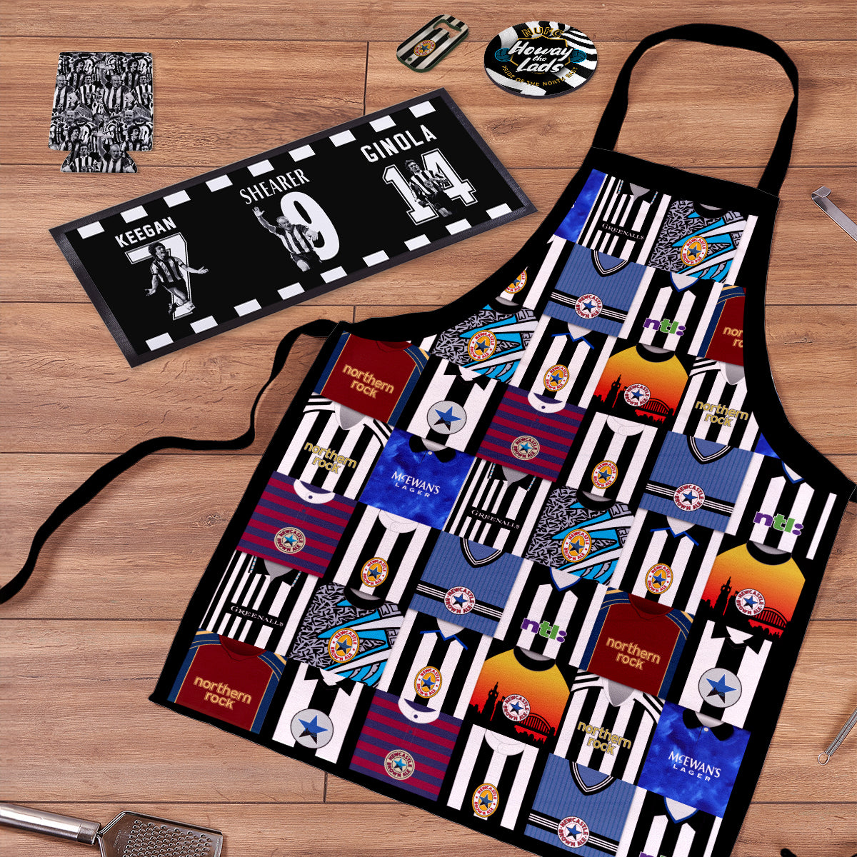 Newcastle Football BBQ Box Bundle | Retro Man-Cave Set