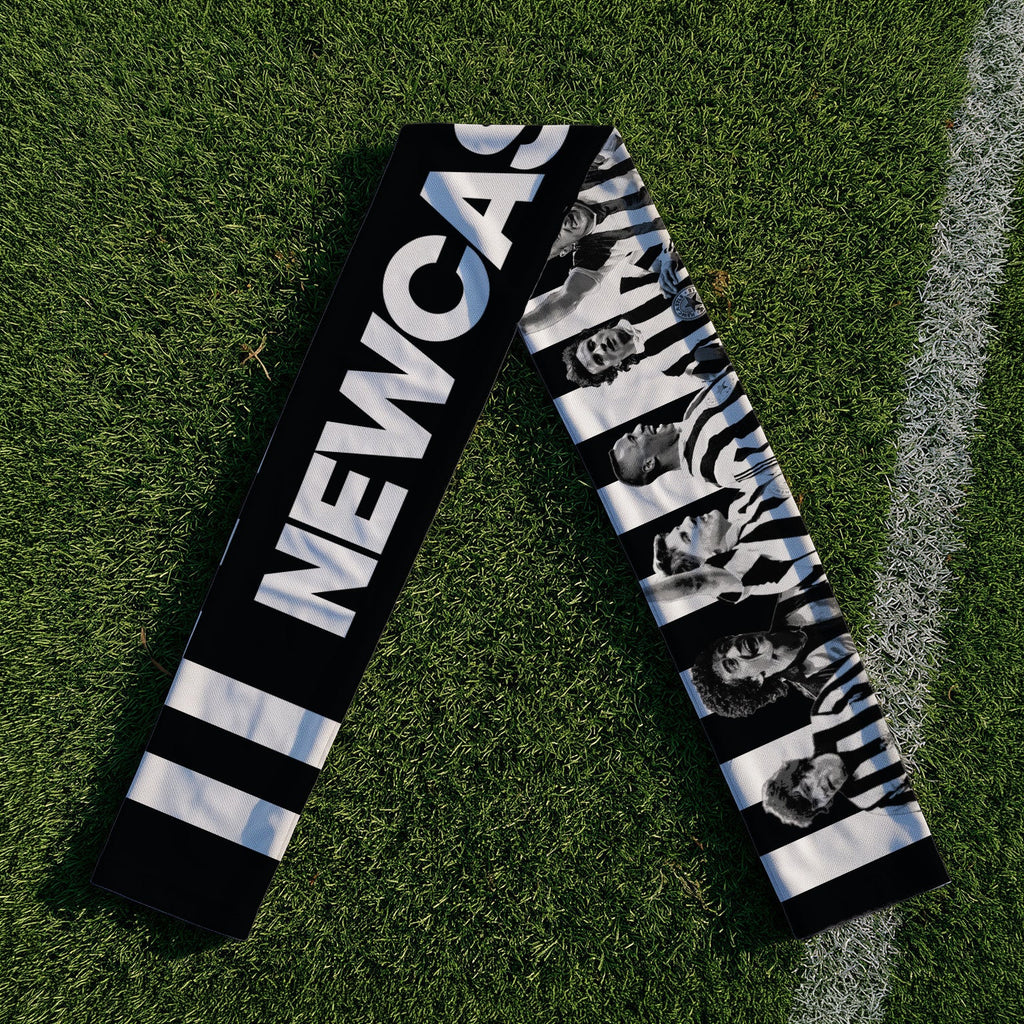 Newcastle Legends - Knitted Eyelet Football Scarf