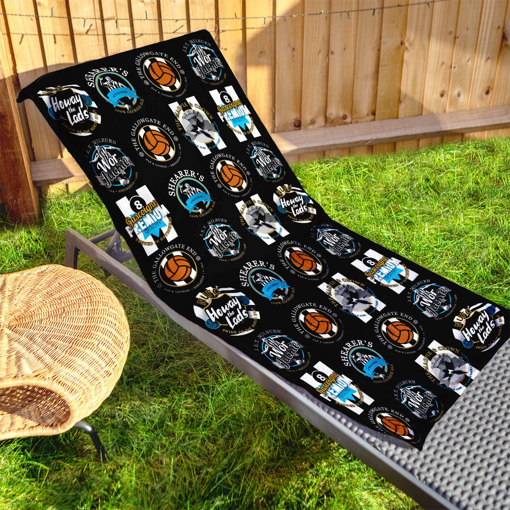 Newcastle - Football Legends - Microfibre Beach Towel - 150cm x 75cm