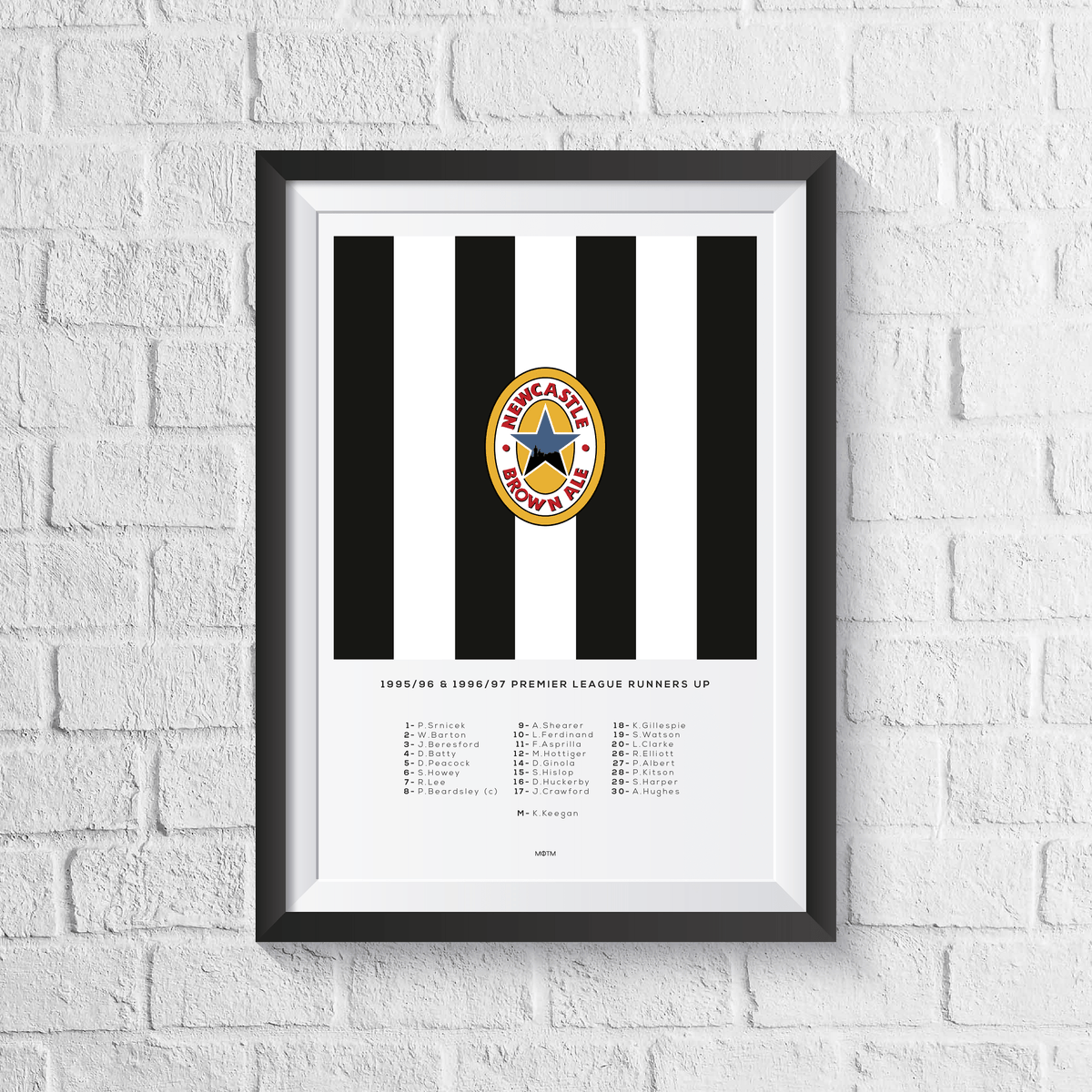 Newcastle 'The Entertainers' Squad Print