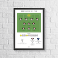 Newcastle vs PSG Champions League Match Print