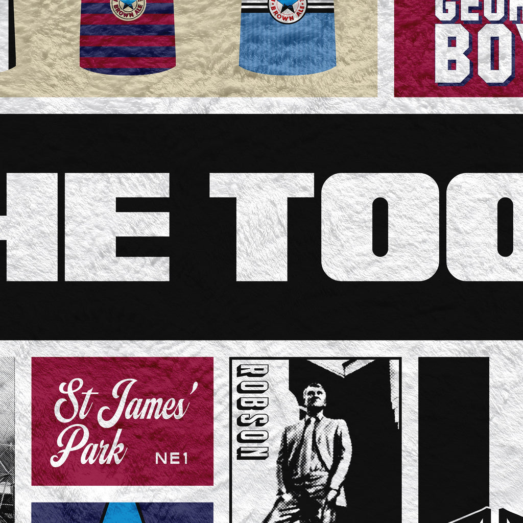 Newcastle History - Fleece 150cm X 150cm
