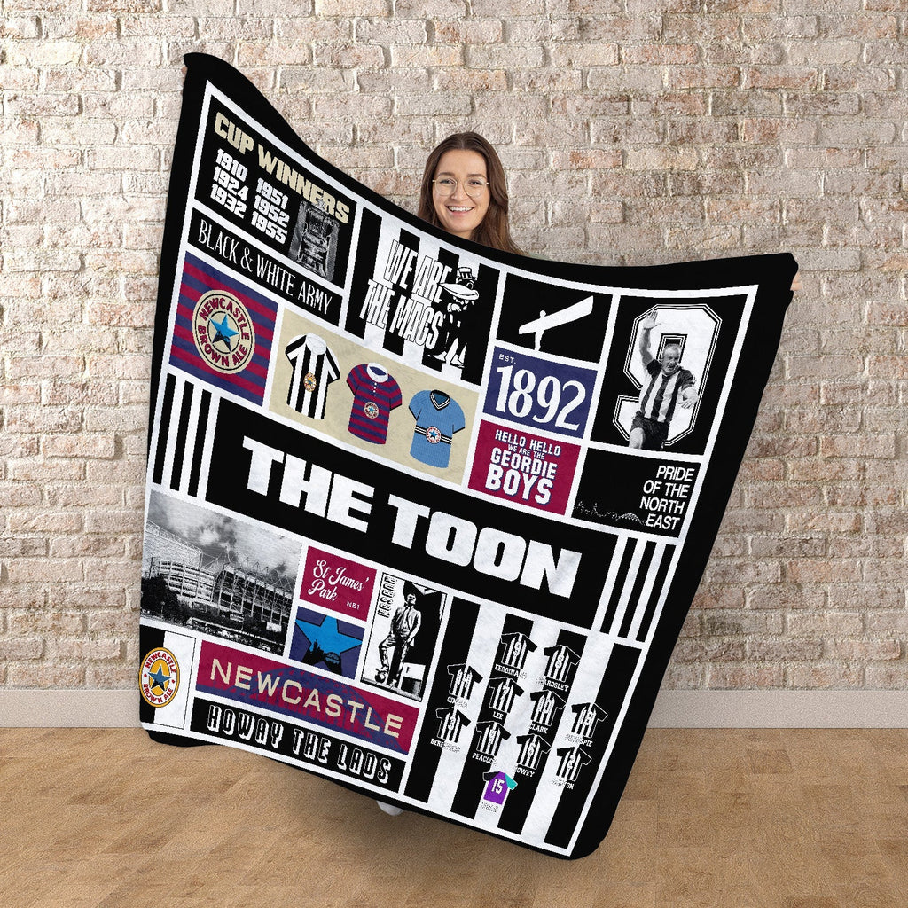 Newcastle History - Fleece 150cm X 150cm