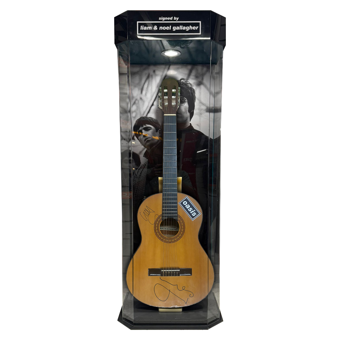Liam & Noel Gallagher Signed Guitar and Case