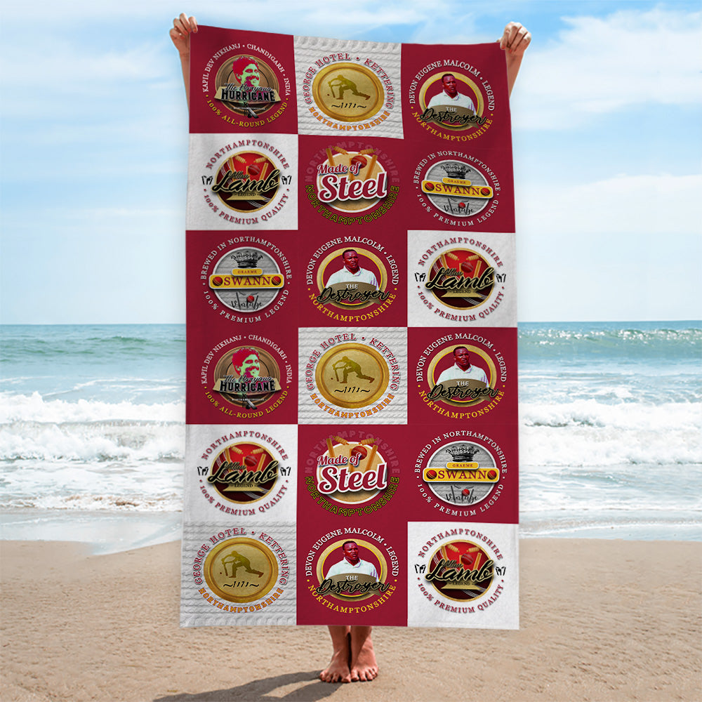 Northamptonshire - Legend Collection - Beach Towel