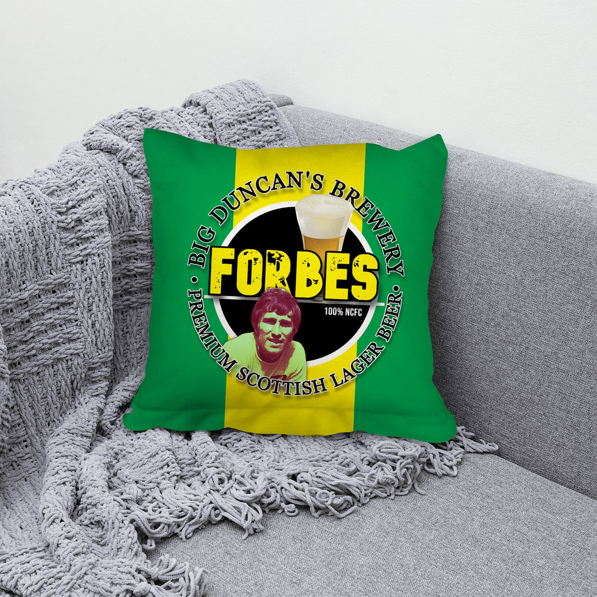 Norwich Forbes - Football Legends - Cushion 10"