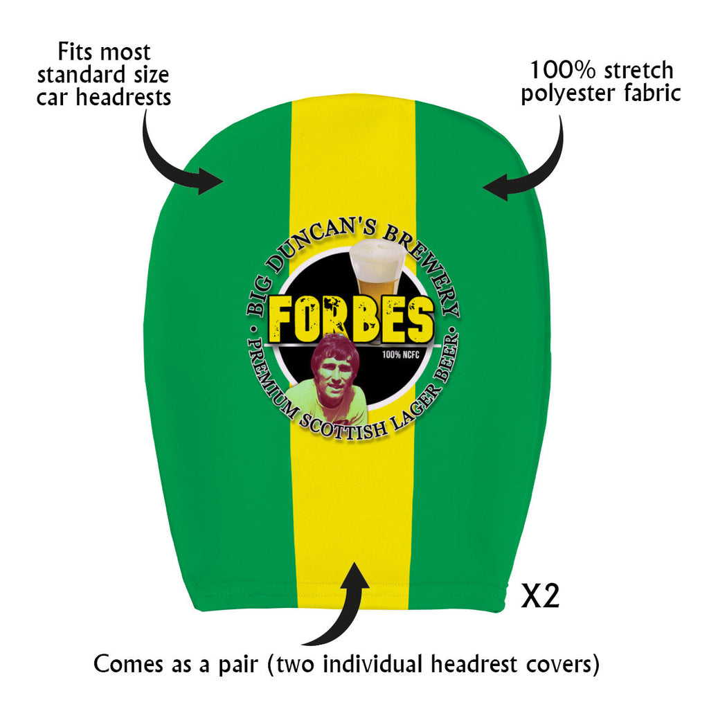 Norwich Forbes - Football Legends - Headrest Cover