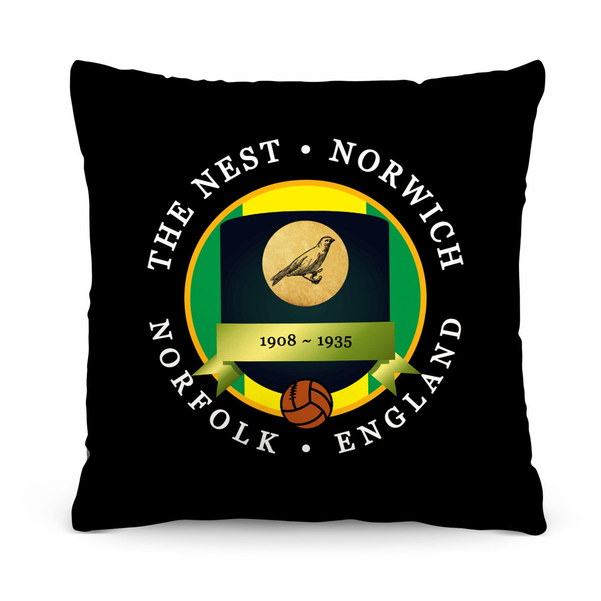 Norwich The Nest - Football Legends - Cushion 10"
