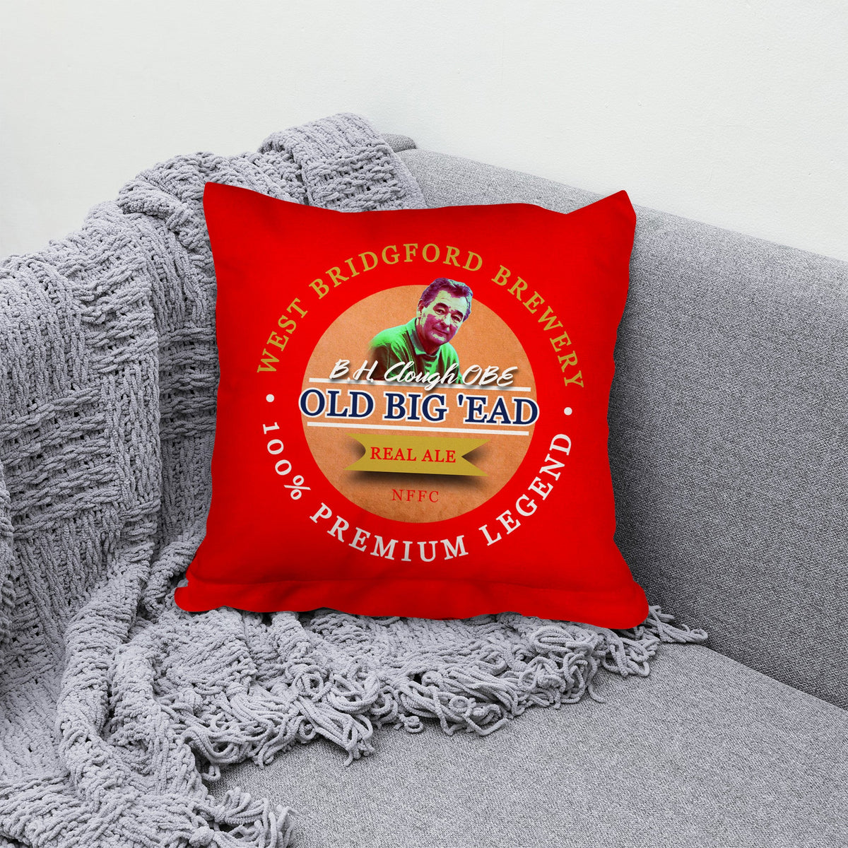 Nottingham Clough - Football Legends - Cushion 10"