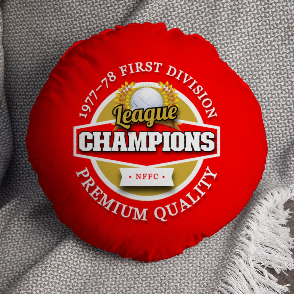 Nottingham League Champions - Football Legends - Circle Cushion 14"