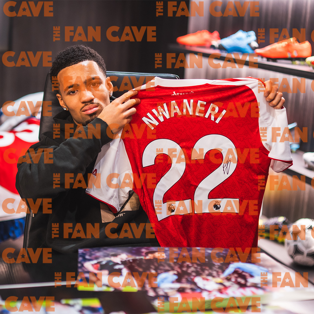 Ethan Nwaneri Signed Arsenal Shirt Classic Frame