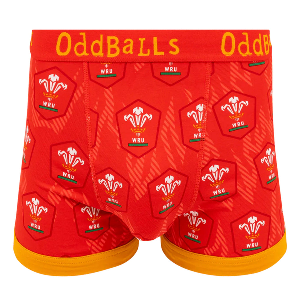 Mens Welsh Rugby Boxer Shorts - Soft Cotton Sport Underwear