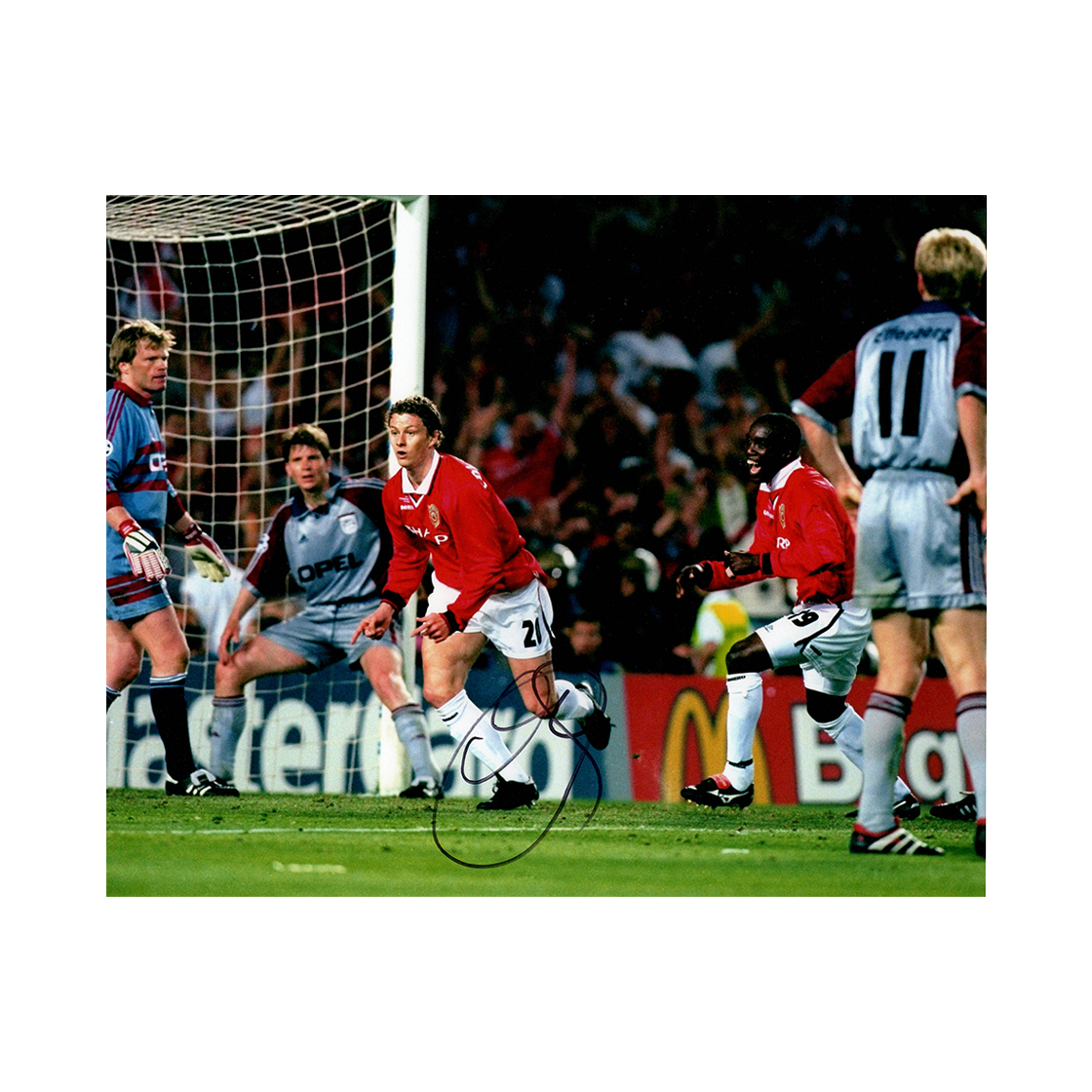 Ole Gunnar Solskjaer Signed 10x8 Photo