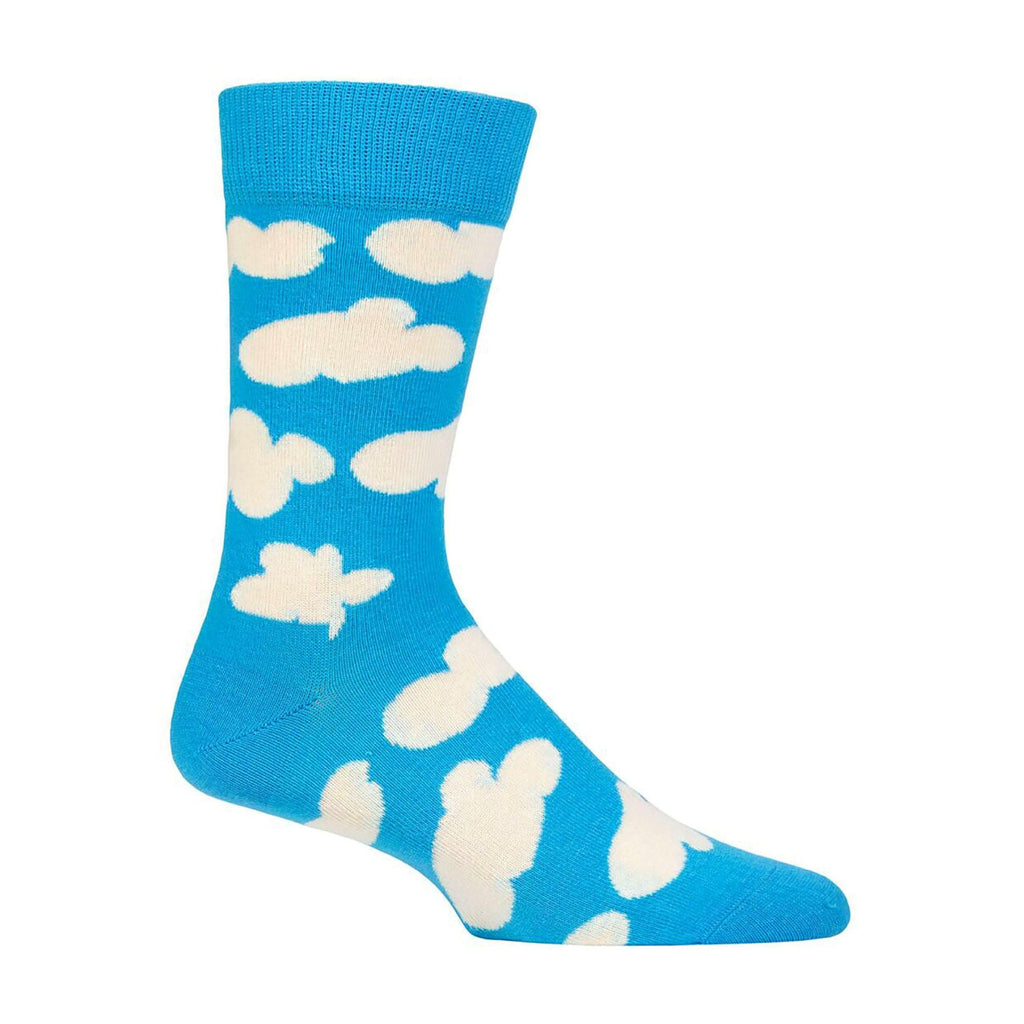 1 Pack Mens & Ladies Cotton Light Blue Clouds Design Socks