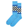 1 Pack Checked Stripe Sneaker Socks for Men and Women