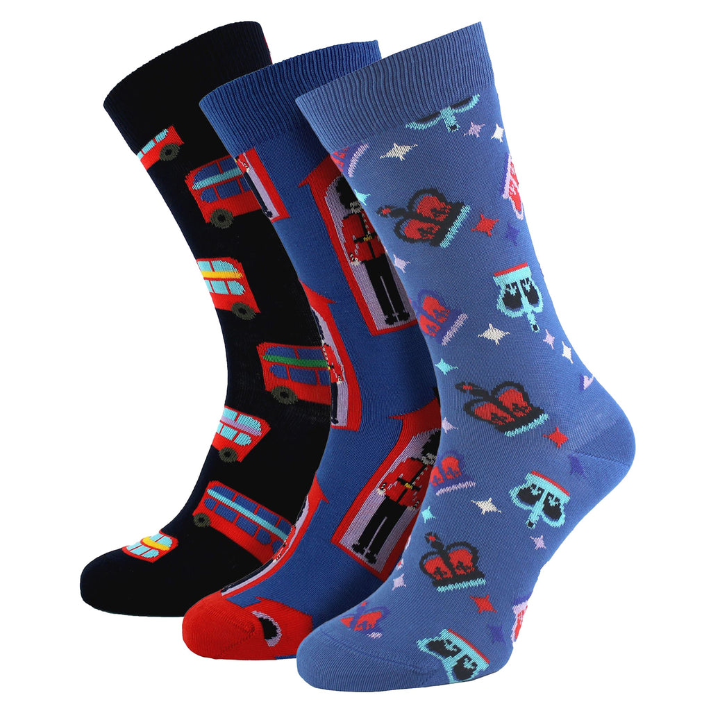Unisex Socks with Union Jack in Gift Box