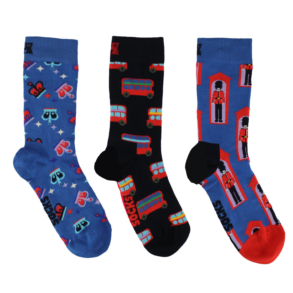 Unisex Socks with Union Jack in Gift Box