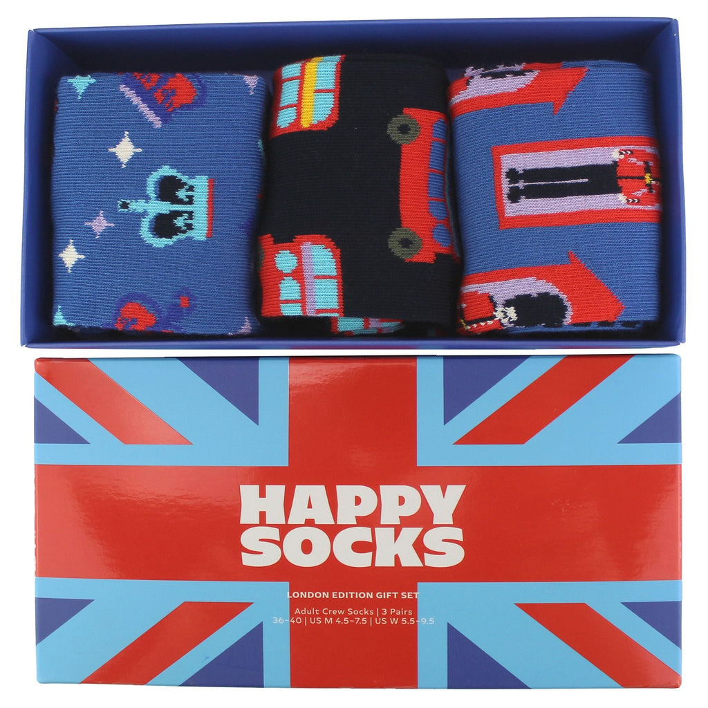 Unisex Socks with Union Jack in Gift Box