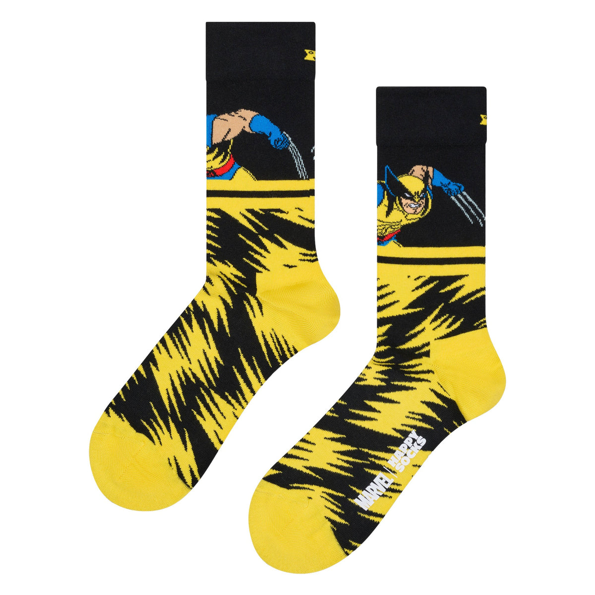 Mens Wolverine Socks | Marvel X-Men Superhero Socks | Gift Idea
