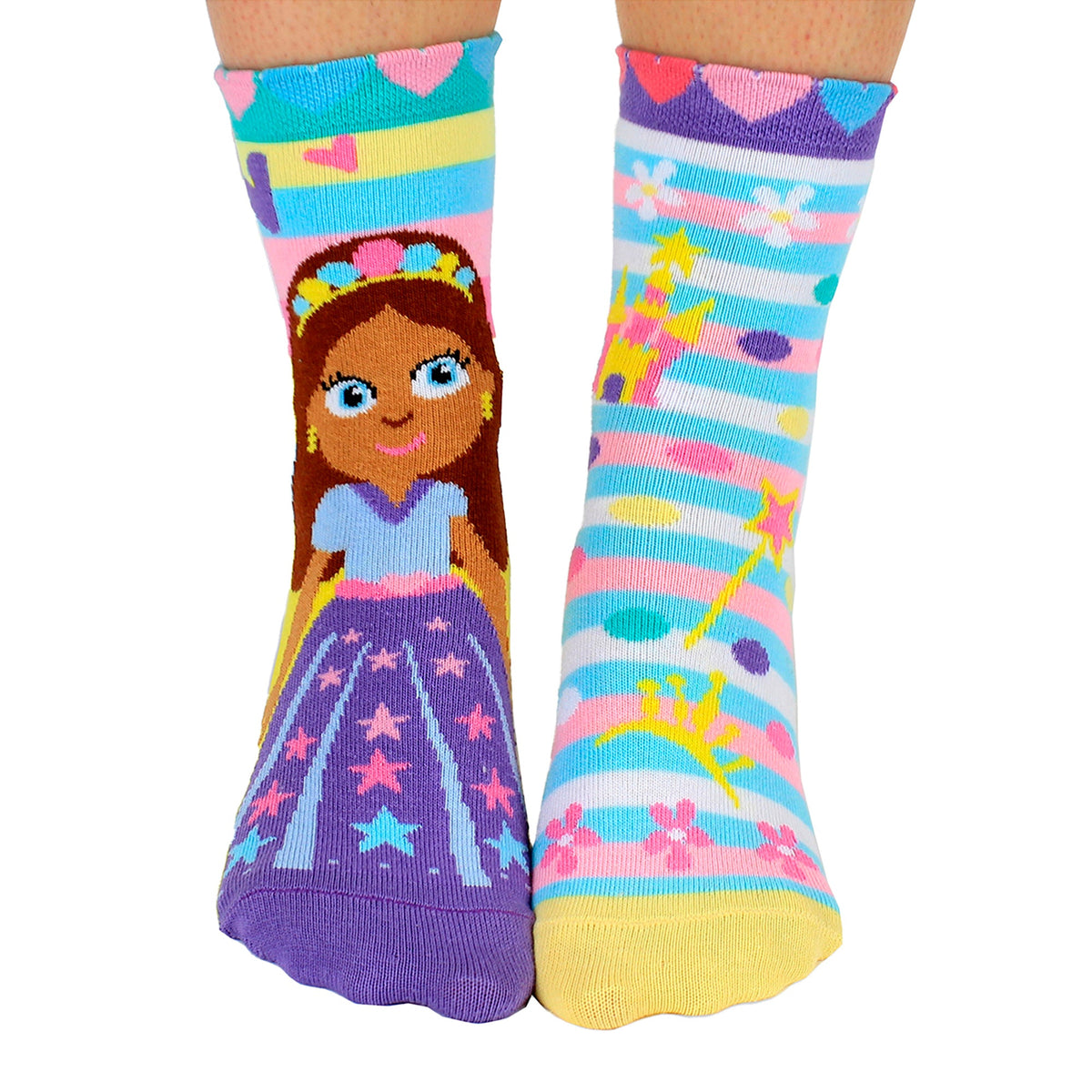 6 Pack Girls Cute Novelty Princess Odd Socks in a Gift Box