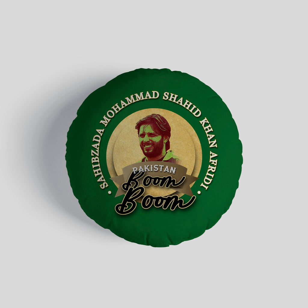 Pakistan Afridi  - Legend Collection - Circle Cushion 14"