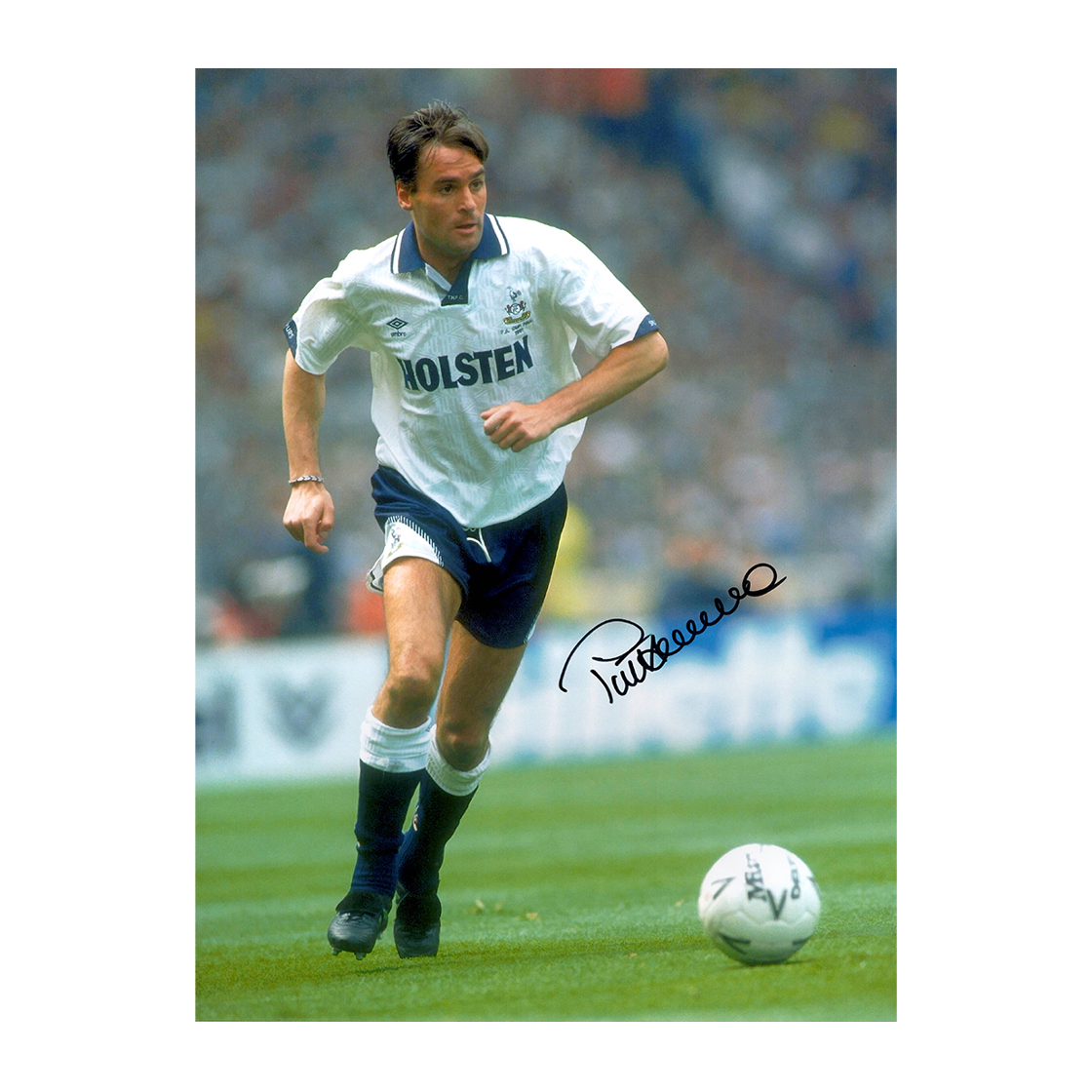 Pat Van Den Hauwe Signed Tottenham Hotspur 16x12 Photo