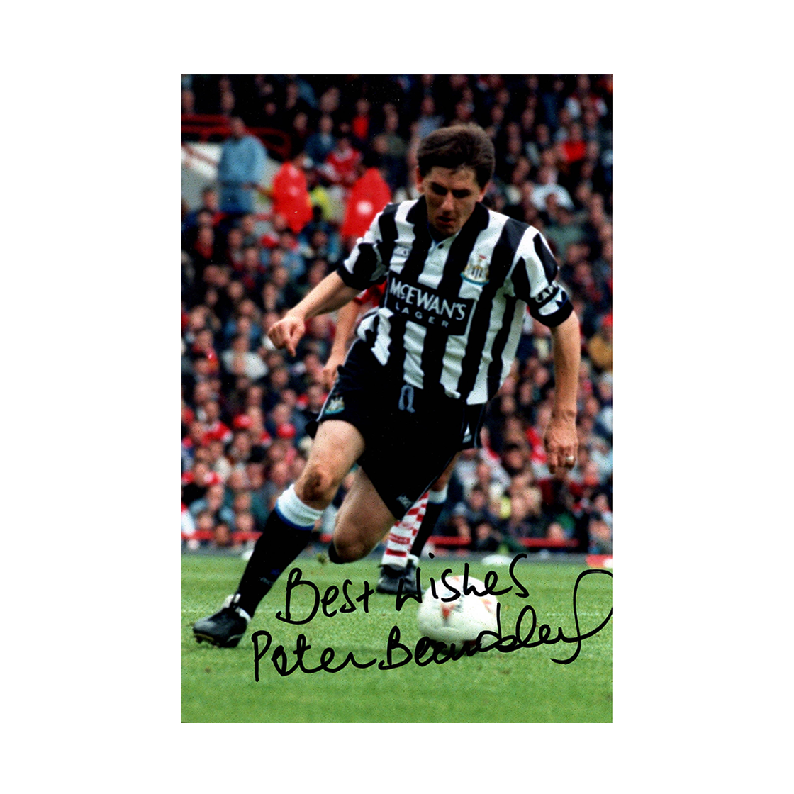 Peter Beardsley Signed 9x6 Image