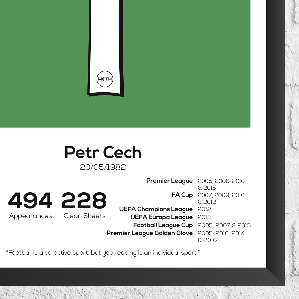 Petr Cech Legend Stats Print