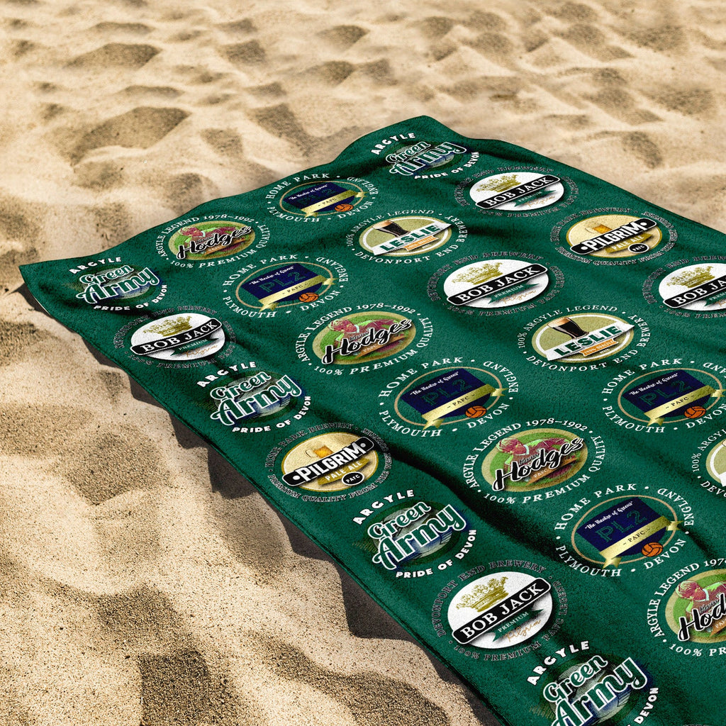 Plymouth - Football Legends - Microfibre Beach Towel - 150cm x 75cm