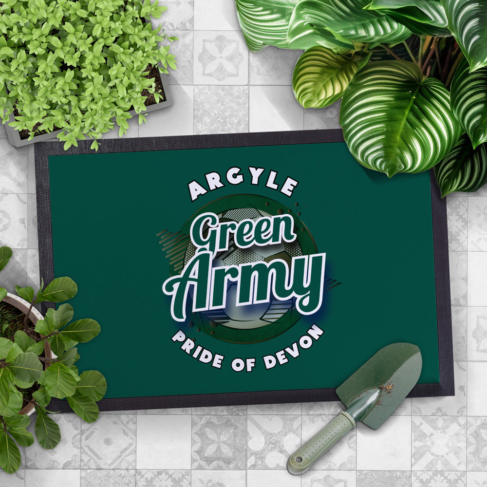 Plymouth Green Army  - Football Legends - Door Mat -60cm X 40cm