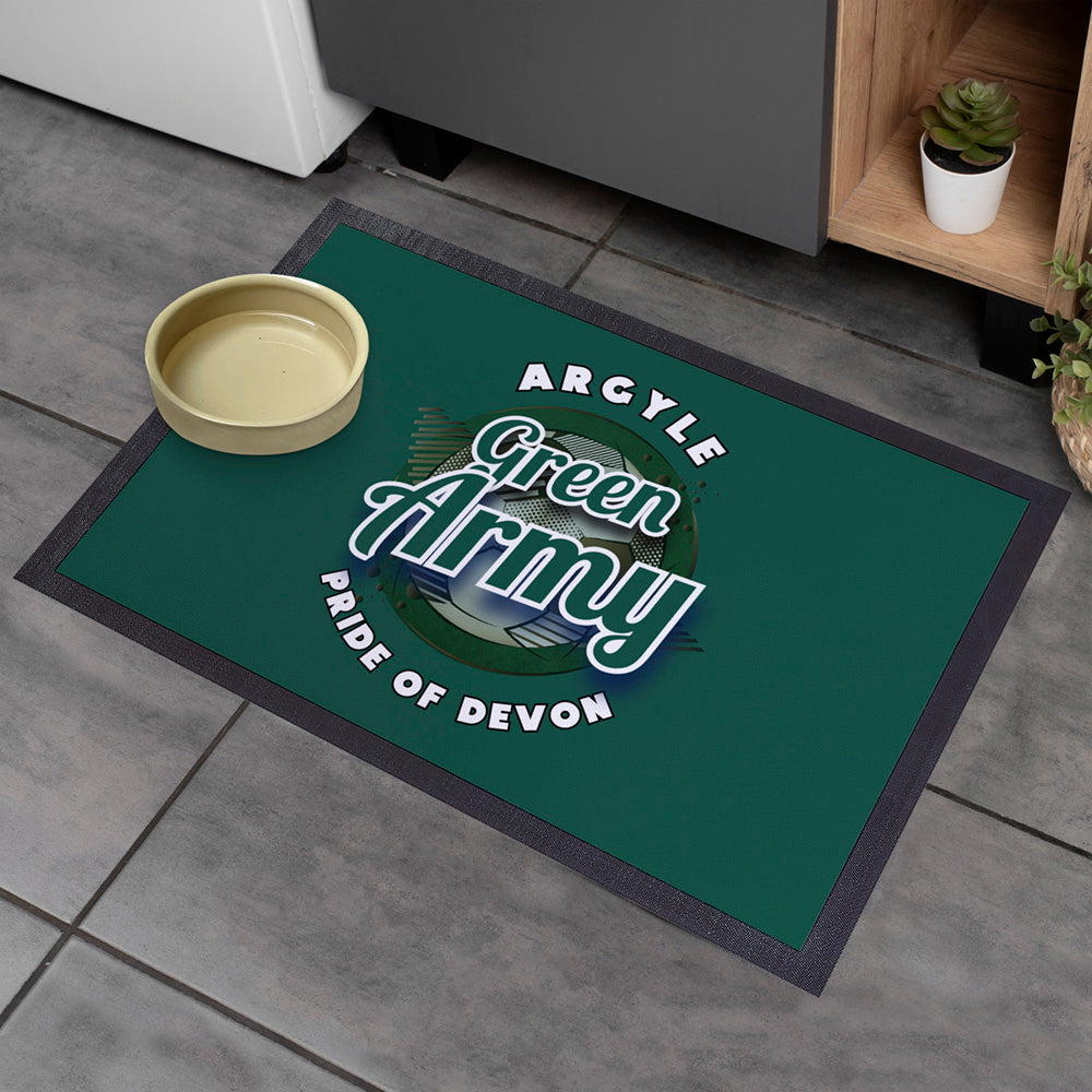 Plymouth Green Army  - Football Legends - Door Mat -60cm X 40cm
