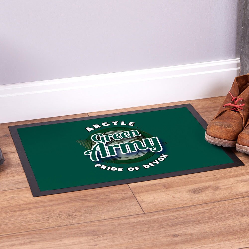 Plymouth Green Army  - Football Legends - Door Mat -60cm X 40cm