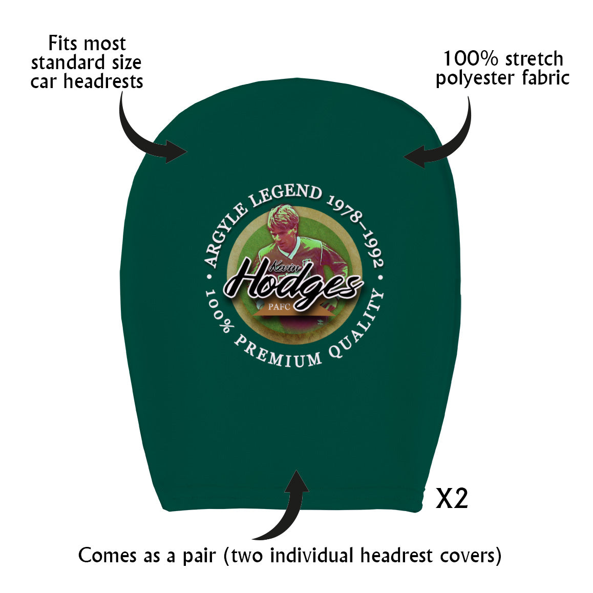 Plymouth Hodges - Football Legends - Headrest Cover