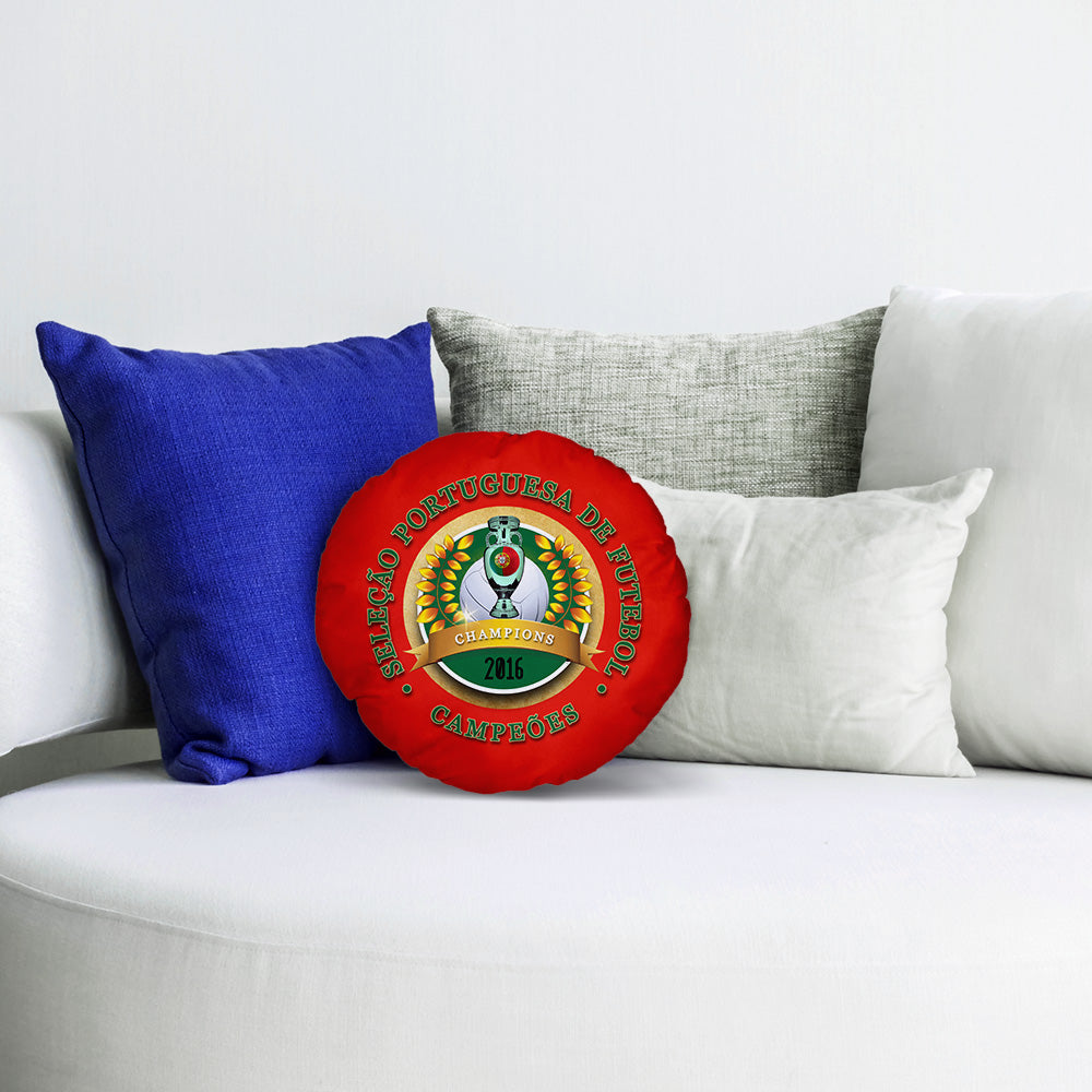 Portugal Euros  - Legend Collection - Circle Cushion 14"
