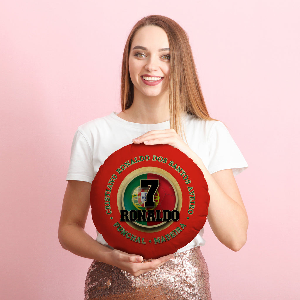 Portugal Ronaldo - Legend Collection - Circle Cushion 14"