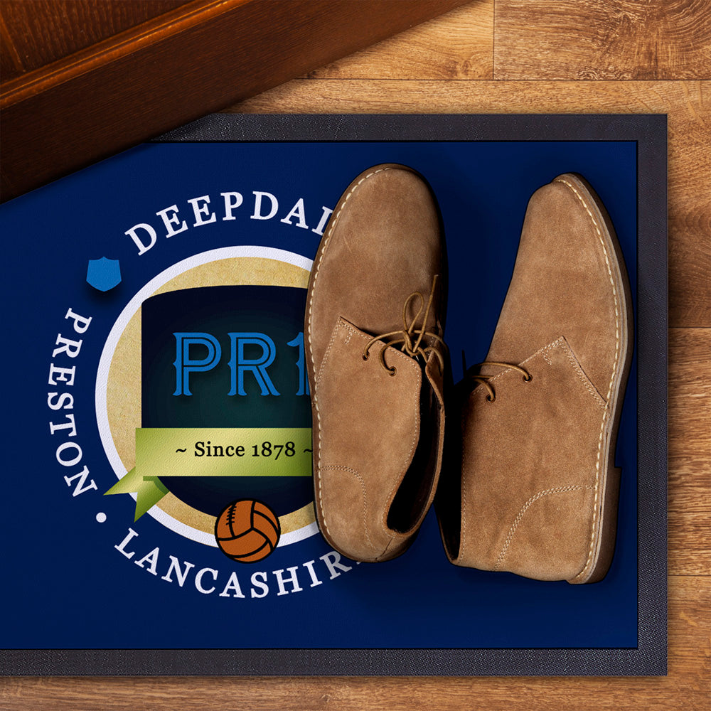 Preston Deepdale  - Football Legends - Door Mat -60cm X 40cm