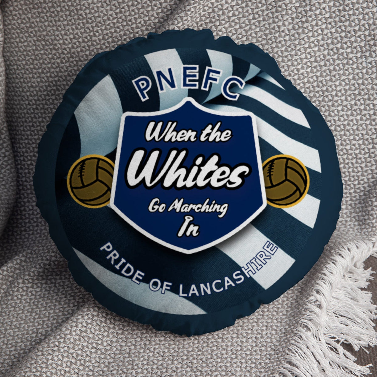 Preston Marching - Football Legends - Circle Cushion 14"